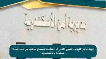 تنويه عاجل اليوم.. تفريغ كاميرات المراقبة وسماع شهود في مشاجرة 11 شخصًا بالإسكندرية
